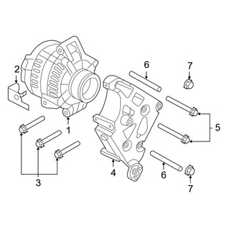 Ford OE - Electrical - Alternator (Single Alternator), (Crew Cab 6.4L)