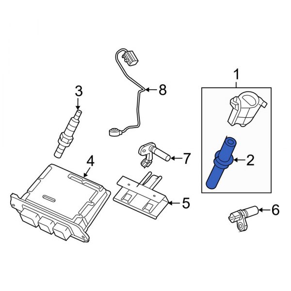 Ford OE 8L3Z12A402A Direct Ignition Coil Boot