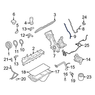 Ford OE - Right Engine Timing Cover Gasket