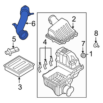 Ford OE - Engine Air Intake Hose