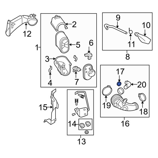 Engine Air Duct Clamp