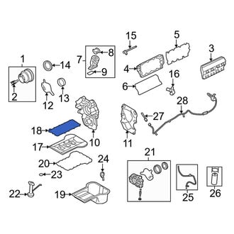 Ford OE - Upper Engine Oil Pan Gasket