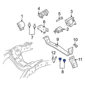 Ford OE - Bumper Face Bar Mount Nut