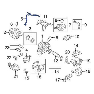 Ford OE - Turbocharger Coolant Line