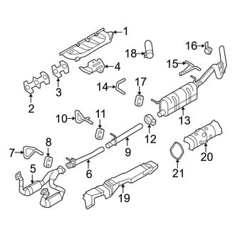 Ford OE - Exhaust System - Exhaust Components (6.8L)