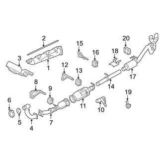 Ford OE - Exhaust System - Exhaust Components (6.4L)