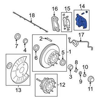 Ford OE - Front Right Disc Brake Caliper