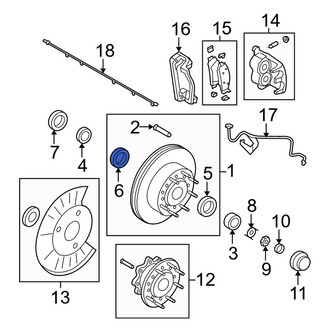 Ford OE - Front Outer Wheel Bearing Race