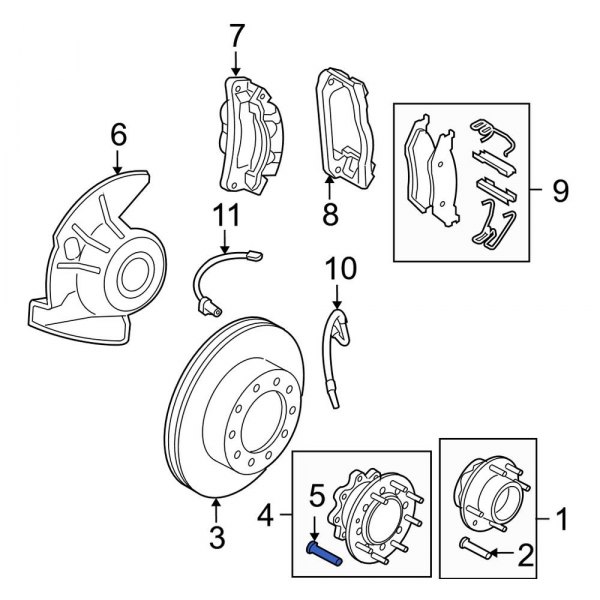 wheel lug stud