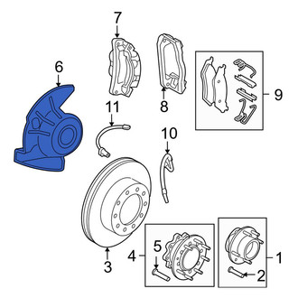 Ford OE - Front Left Brake Dust Shield
