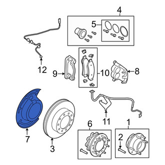 Ford OE - Front Left Brake Dust Shield
