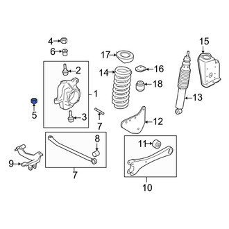 Ford OE - Lower Suspension Ball Joint Nut & Washer