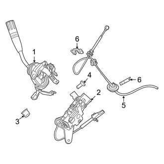 Ford OE - Steering Column - Housing & Components (Column Shifter), (Crew Cab Automatic Tr)