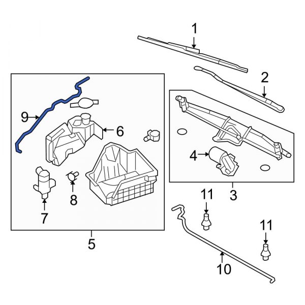 Windshield Washer Hose