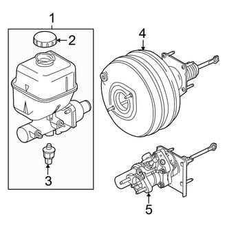 Ford OE - Cab - Components on Dash Panel (Regular Cab), (Regular Cab)