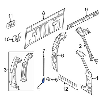 Ford OE - Rear Door Lock Striker Plate