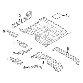 Ford OE - Cab - Floor (Regular Cab), (Regular Cab)