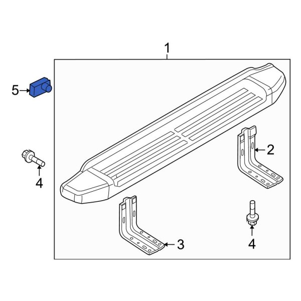 Ford OE N804340S426 Running Board Nut