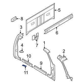 Ford OE - Front Door Lock Striker Plate