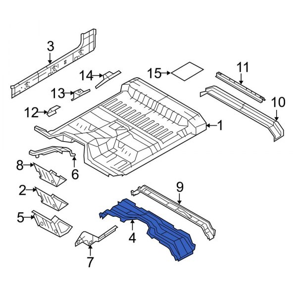 Floor Pan Crossmember