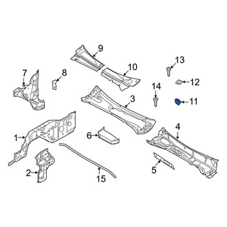 Ford OE - Left Cowl Cover Clip