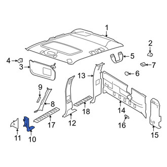 Ford OE - Right Kick Panel Trim