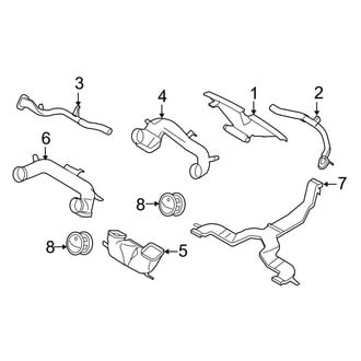 Ford OE - Instrument Panel - Ducts