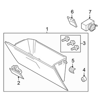 Ford OE - Instrument Panel - Glove Box (Crew Cab)