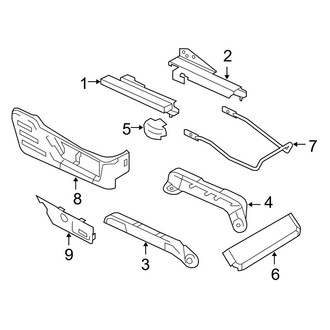 Ford OE - Seats & Tracks - Tracks & Components (40/20/40, Captains Chairs, Manual Seat), (Crew Cab)