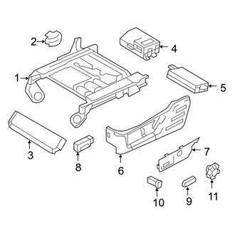 Ford OE - Seats & Tracks - Tracks & Components (40/20/40, Captains Chairs, Power Seat), (Crew Cab)