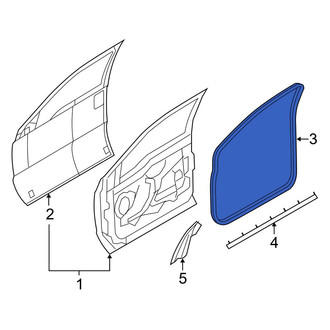 Ford OE - Front Left Inner Door Seal