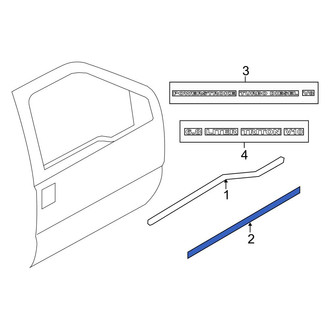 Ford OE - Rear Door Molding