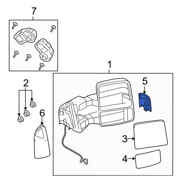 Ford OE 7C3Z13776A Front Right Turn Signal Light Lens