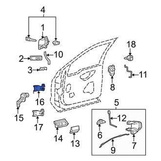 Ford OE - Front Upper Door Hinge