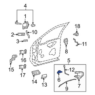Ford OE - Rear Right Door Handle Link