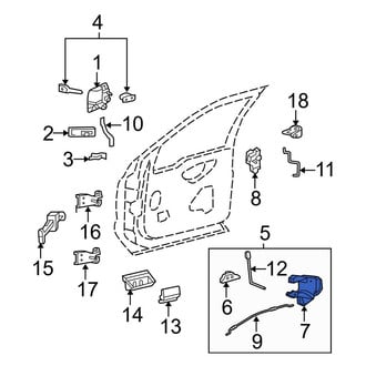 Ford OE - Front Left Door Latch Assembly