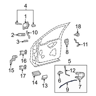 Ford OE - Front Door Latch Cable