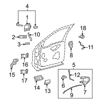 Ford OE - Rear Left Door Latch Assembly
