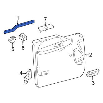 Ford OE - Front Left Inner Door Window Belt Weatherstrip