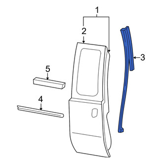 Ford OE - Rear Left Inner Door Seal