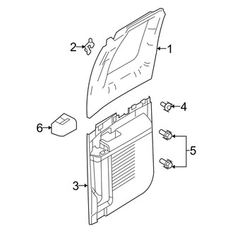 Ford OE - Rear Door - Interior Trim (SuperCab)
