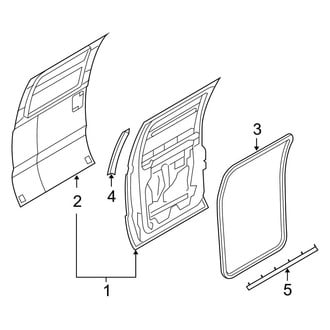 Ford OE - Rear Door - Door & Components (Crew Cab)