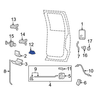 Ford OE - Rear Right Door Handle Link