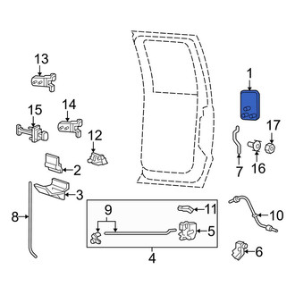 Ford OE - Rear Left Outer Exterior Door Handle