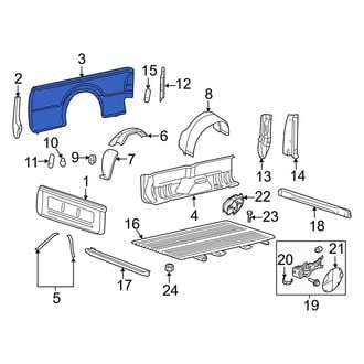 Ford OE - Rear Right Outer Truck Bed Panel