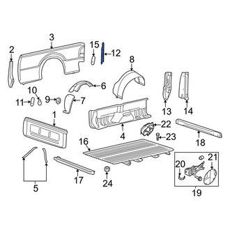 Ford OE - Rear Right Truck Bed Panel Reinforcement