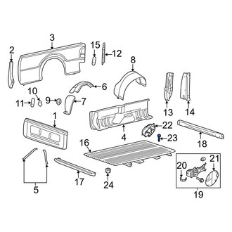 Ford OE - Rear Right Truck Bed Bolt