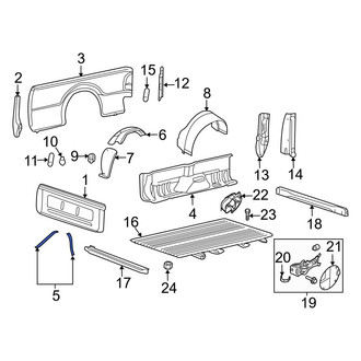 Ford OE - Front Truck Bed Panel Brace