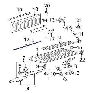 Ford OE - Tailgate Latch Rod