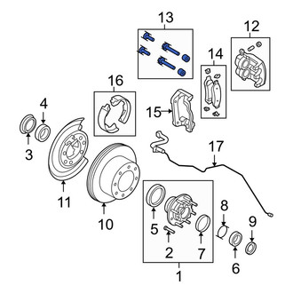 Ford OE - Rear Disc Brake Caliper Pin